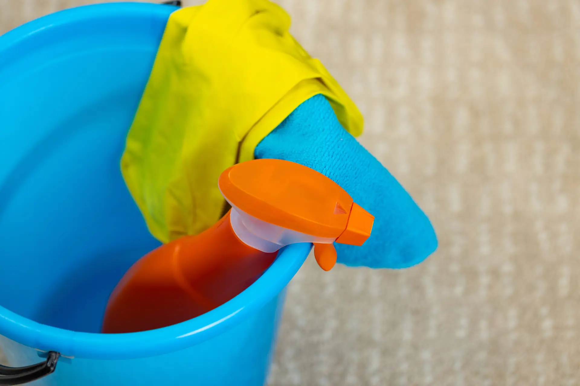 An Urgent Pro carpet cleaning provider in Sydney treating a pet odour area with enzyme spray before extraction cleaning, with professional equipment visible in a realistic local service setting