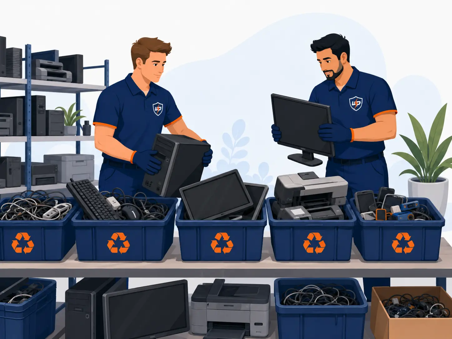 Electronics and e-waste sorting, Perth rubbish removal