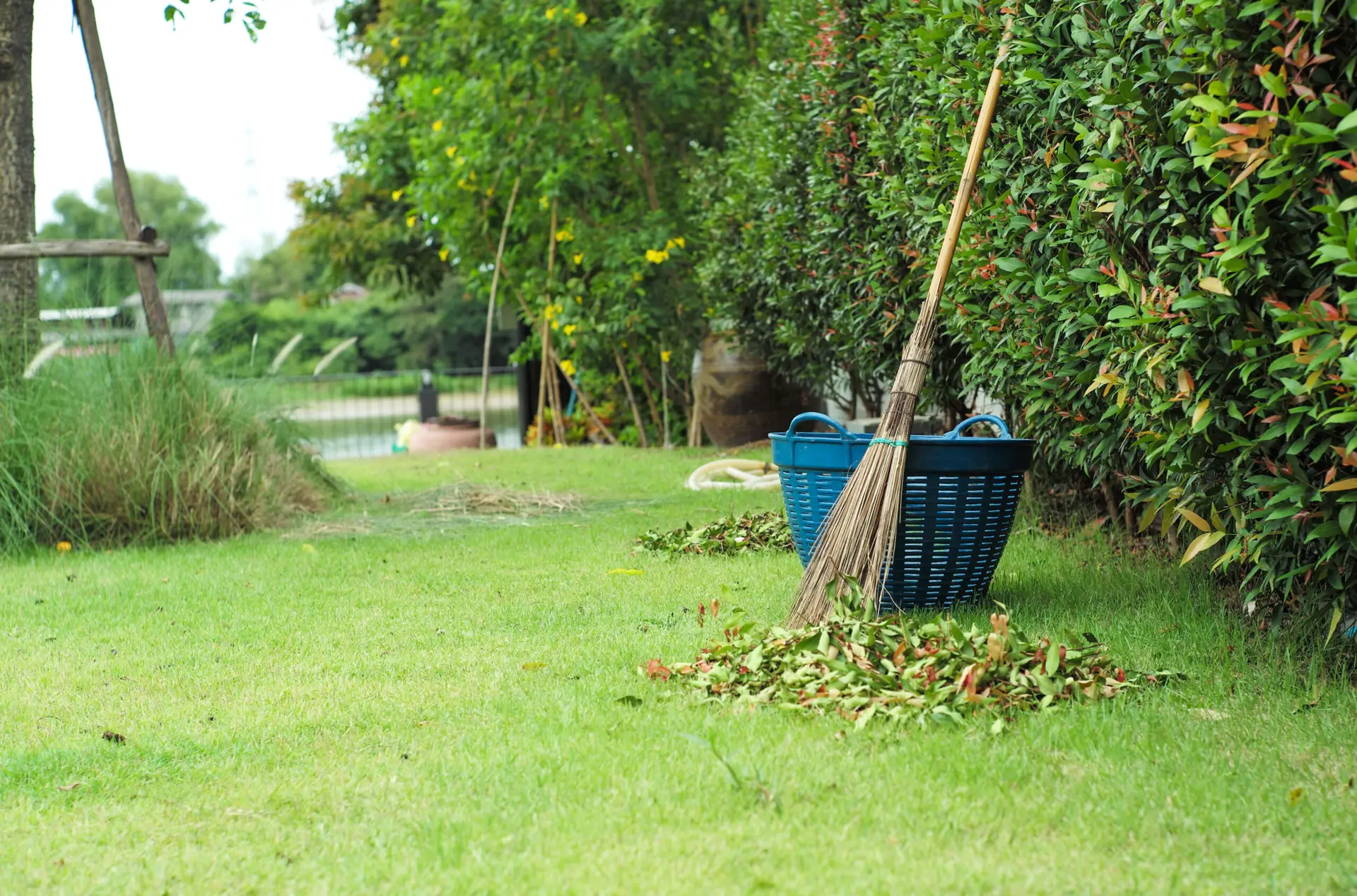 An Urgent Pro rubbish removal provider in Sydney showing a property cleared of all old furniture and garden waste with a clean open space, with professional equipment visible in a realistic local service setting